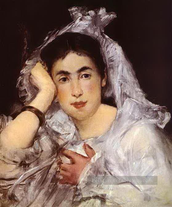 Marguerite de Conflans portant le capuchon Édouard Manet Peintures à l'huile